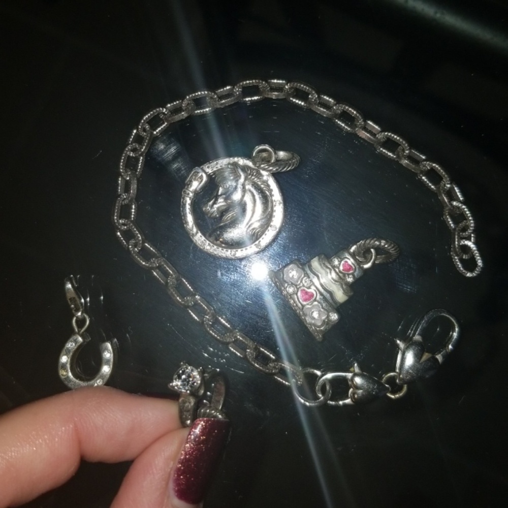 Brighton bracelet and charms